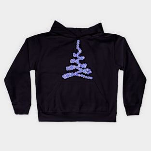 Blue and Purple Chicory Flowers Tree Kids Hoodie